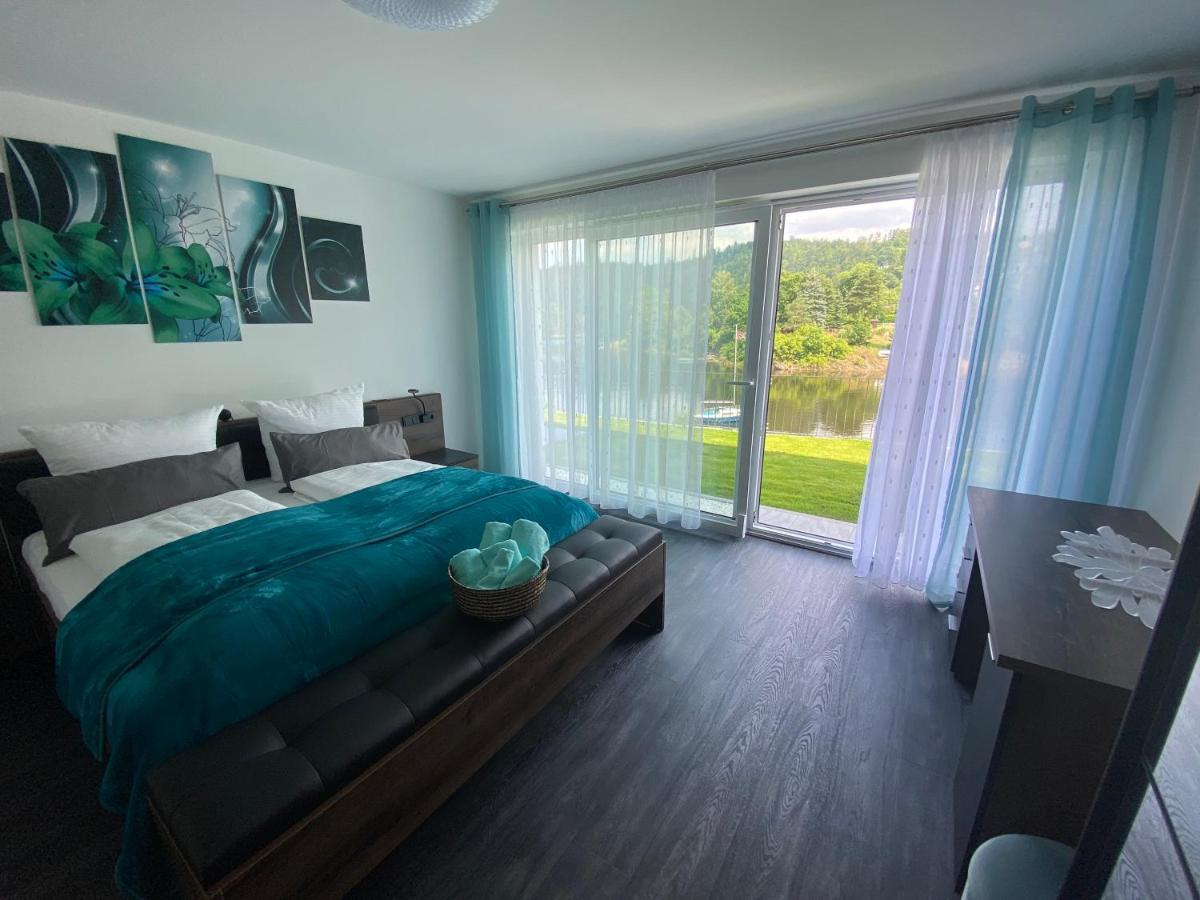 Apartments Saaldorf-Ferienhaus Mit 6 Apartments 45Qm-120Qm Direkt Am Thueringer Meer-Bleilochtalsperre Bad Lobenstein Eksteriør billede