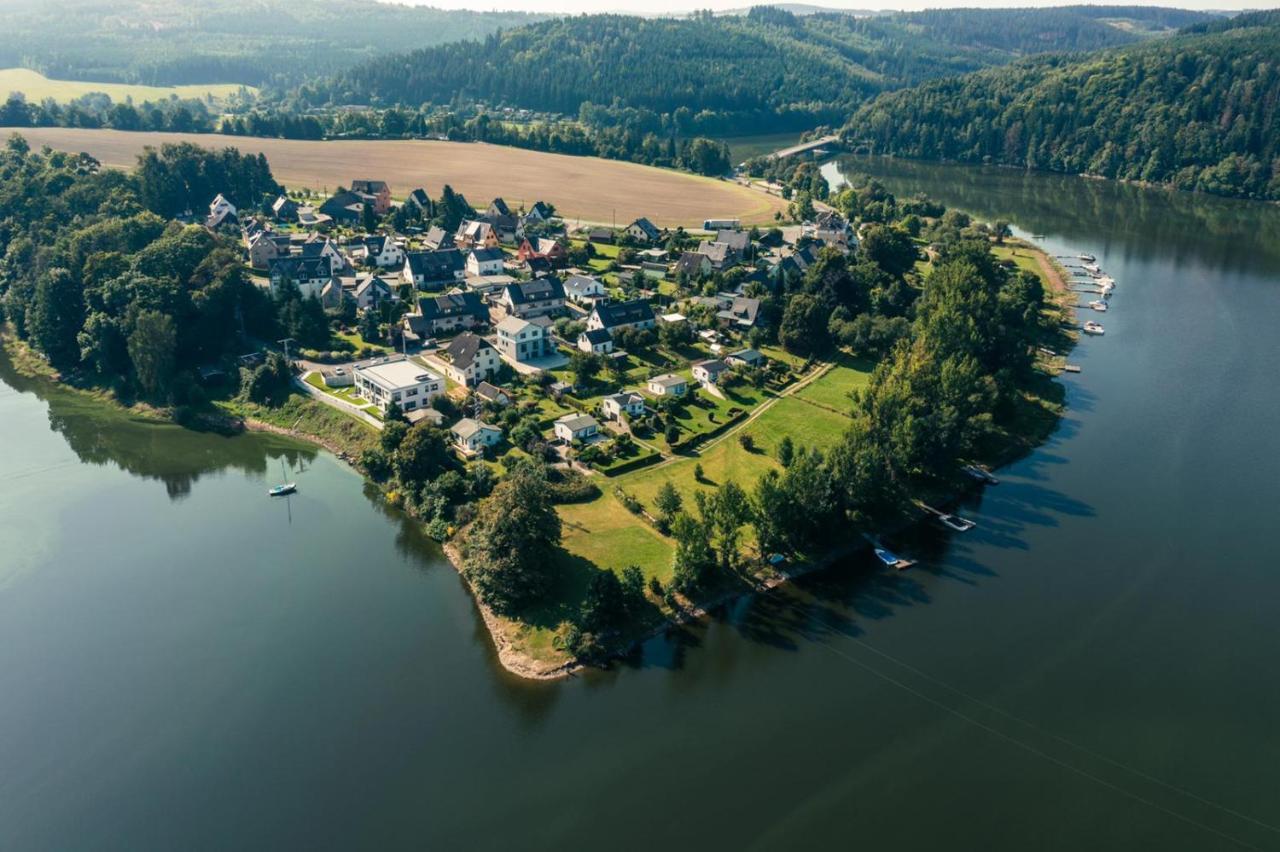 Apartments Saaldorf-Ferienhaus Mit 6 Apartments 45Qm-120Qm Direkt Am Thueringer Meer-Bleilochtalsperre Bad Lobenstein Eksteriør billede